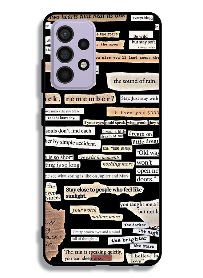 Tolwak Samsung Galaxy A52s 5G Protective Case Cover Quotes Stickers - Image 1