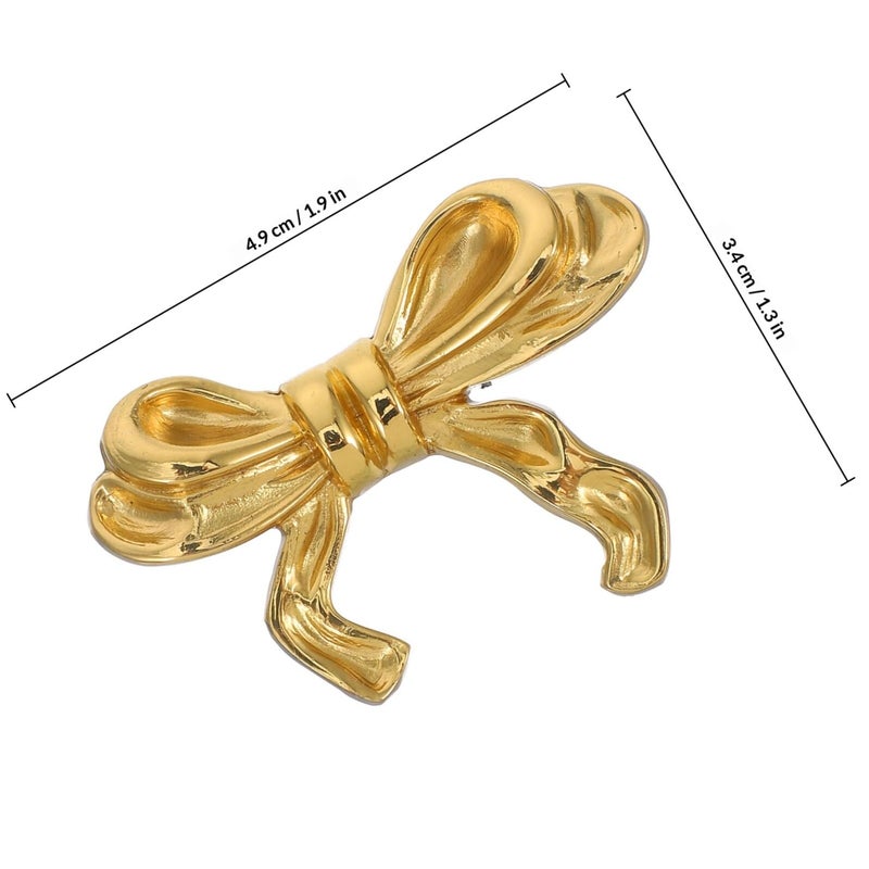 Brass Bow Drawer Knobs And Cabinet Handles Decorative Pulls For Kitchen Wardrobe Dresser - Image 3