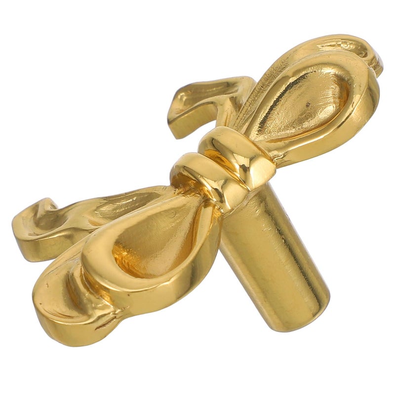 Brass Bow Drawer Knobs And Cabinet Handles Decorative Pulls For Kitchen Wardrobe Dresser - Image 2