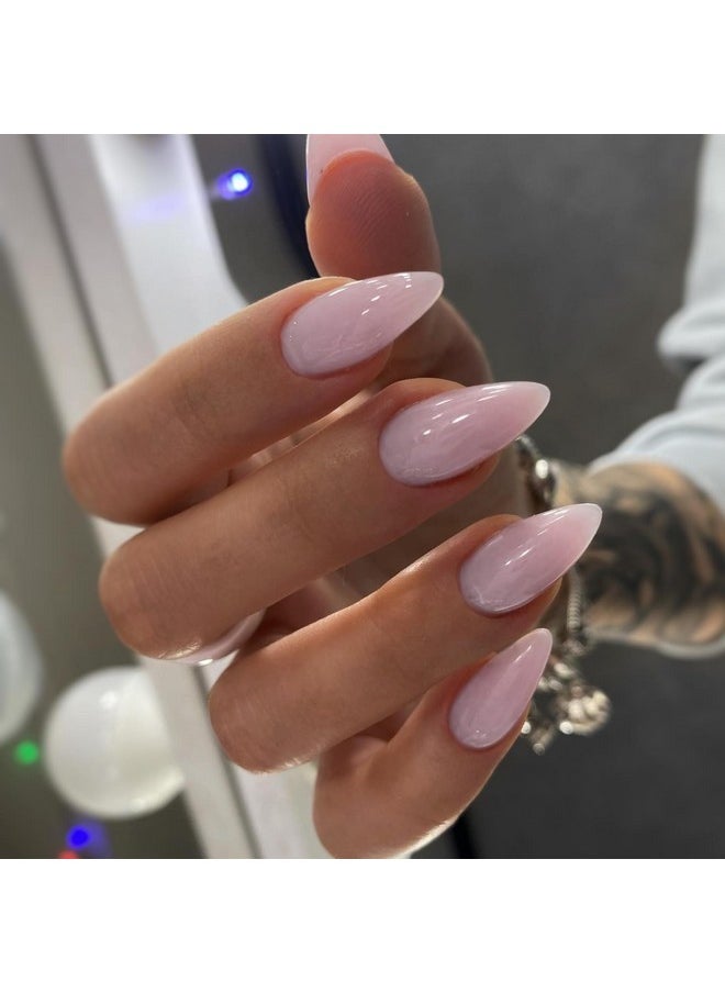 KXAMELIE - K Glossy Press On Nails Almond,Kxamelie Glue On Nails Medium Length Almond Shaped,Fake Nails Stick On Nails For Women And Girls Daily Wear In 24Pcs - Image 1
