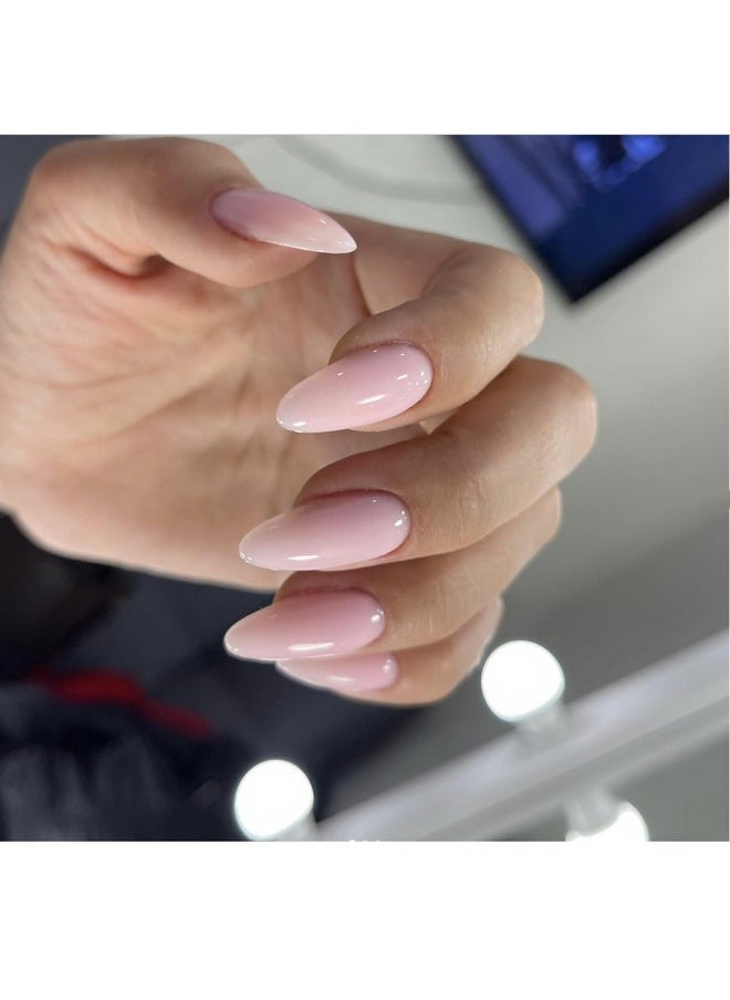 KXAMELIE - K Glossy Press On Nails Almond,Kxamelie Glue On Nails Medium Length Almond Shaped,Fake Nails Stick On Nails For Women And Girls Daily Wear In 24Pcs - Image 1
