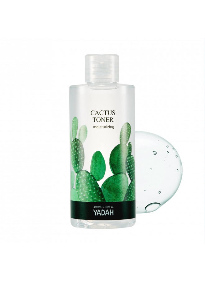 Yadah Cactus Toner 7.1 Fluid Ounce, Cruetly Free Prickly Pear Hypoallergenic Moisturizing Skin Care
