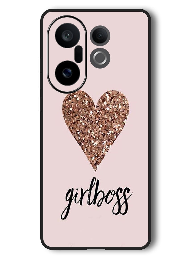 Theodor Case Compatible with Vivo X200 FE 6.31 Inch Protection Shockproof Bumper Cover Girls Boss & Heart - Image 1