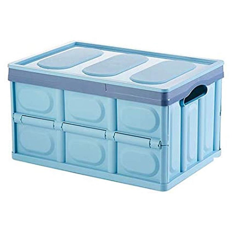 GTC GTC® Multi-Function Collapsible Car Trunk Stackable Storage Organizer Box 36283-2 (Small, Blue)  - Image 1