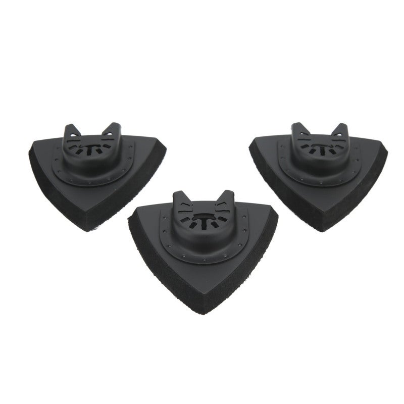 Triangle Sanding Pad for Oscillating Multitool - 3-Pack ABS and Stainless Steel Detail Sander Attachment for Corner and Tight Area Grinding - Image 5