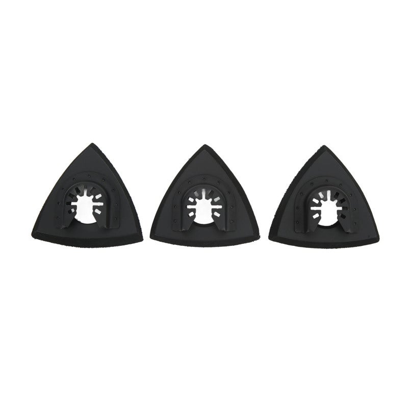 Triangle Sanding Pad for Oscillating Multitool - 3-Pack ABS and Stainless Steel Detail Sander Attachment for Corner and Tight Area Grinding - Image 3