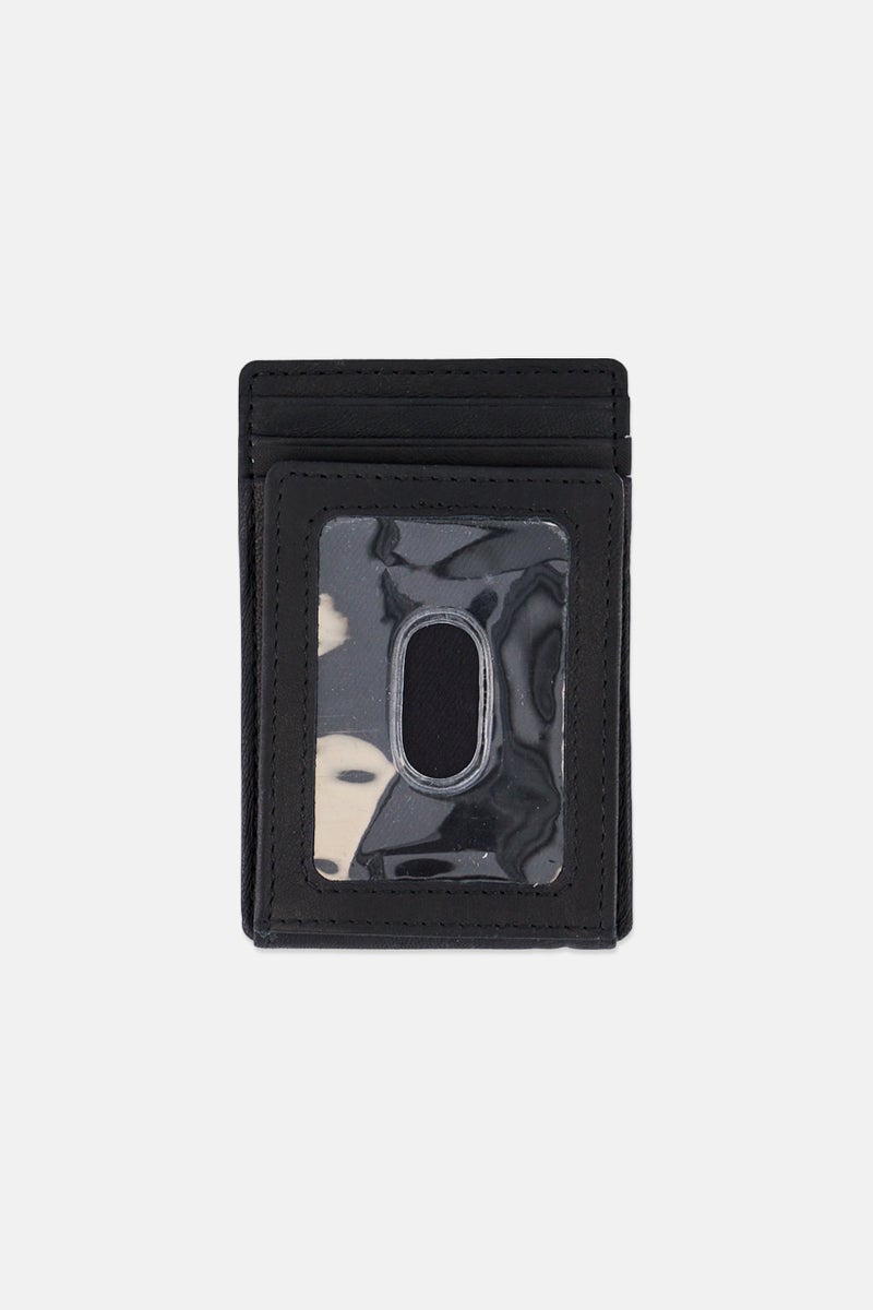 Chaps Men  Brand Logo Card Holder, Black - Image 2