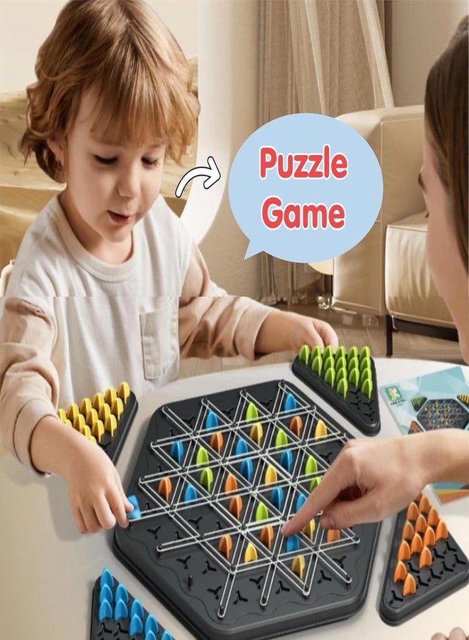 JBM ENTERPRISE Big Triangle Chinese Checkers Board Game for Kids & Family | 2-6 Player Strategy Puzzle Game | Brain Teaser Board Game for Boys,Girls & Family Age 5+ | Indoor Fun Game Set - Image 4