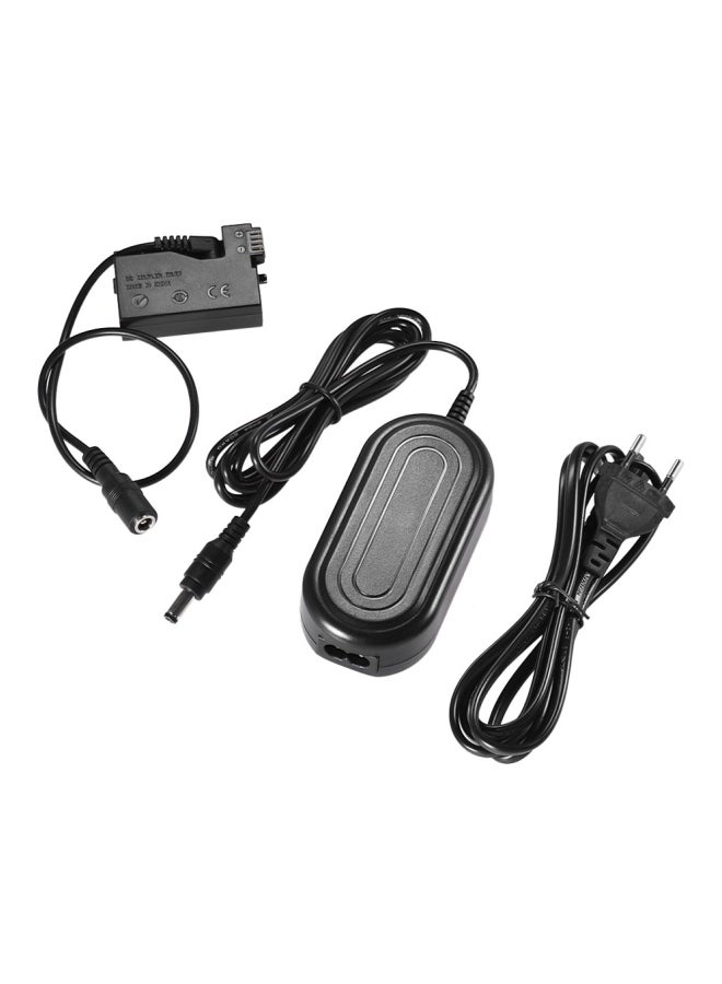 شاحن بطاريات كاميرات بمحول لكاميرات كانون 200D/800D/760D/750D أسود - Image 3