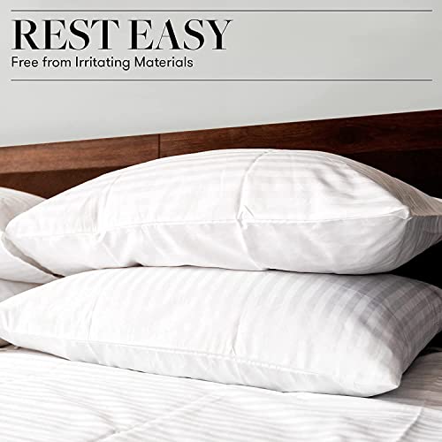 Wakewell Fiber Pillows, Pack/Set of 2 Microfibre Pillow- 61 X 41Cm, Premium Fibre Soft White Pillow, 3 Months Warranty - Image 3
