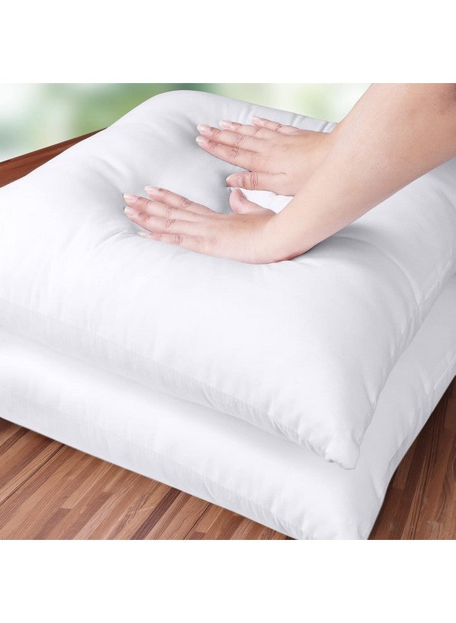Utopia Bedding Utopia Bedding Throw Pillows Insert (Pack of 2, White) - 18 x 18 Inches Bed and Couch Pillows - Indoor Decorative Pillow - Image 4