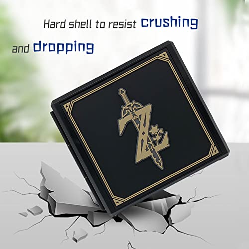 doepeBAE Switch Game Card Case - Portable Hard Shell Storage with 12 Card Slots (Z Black) - Image 4