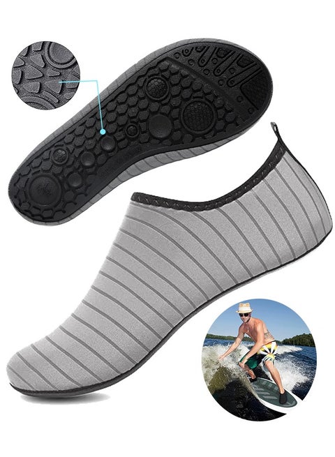 Water Shoes for Women Men Kids, Barefoot Quick-Dry Aqua Water Socks Slip-on Swim Beach Shoes for Snorkeling Surfing Kayaking Beach Walking Yoga