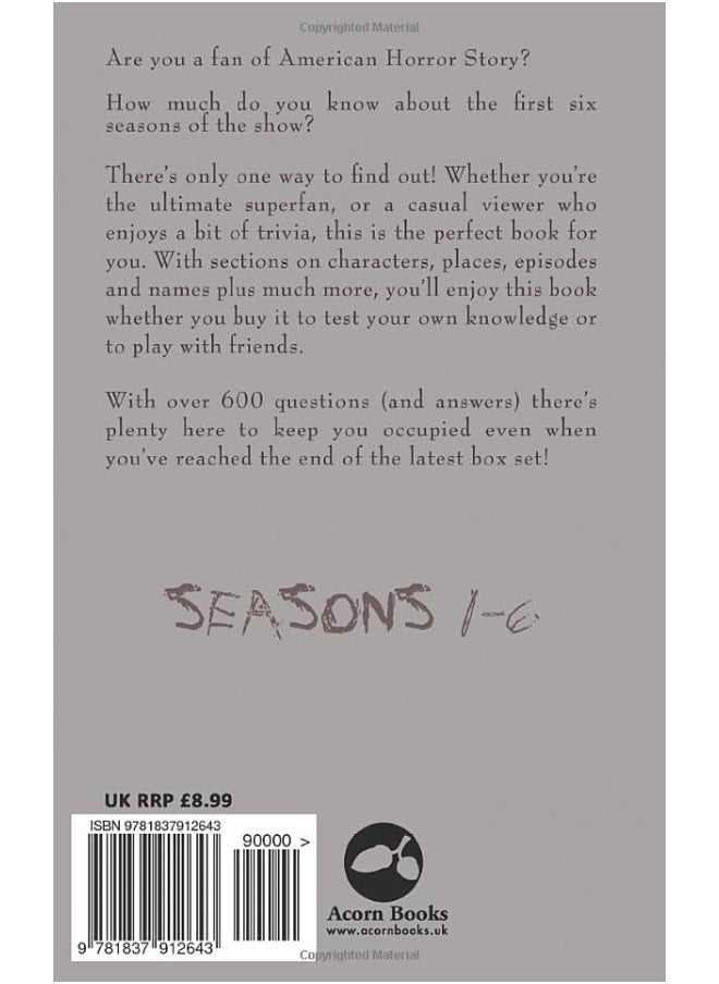 American Horror Story - The Ultimate Quiz Book: Over 600 Questions and Answers  - Image 2