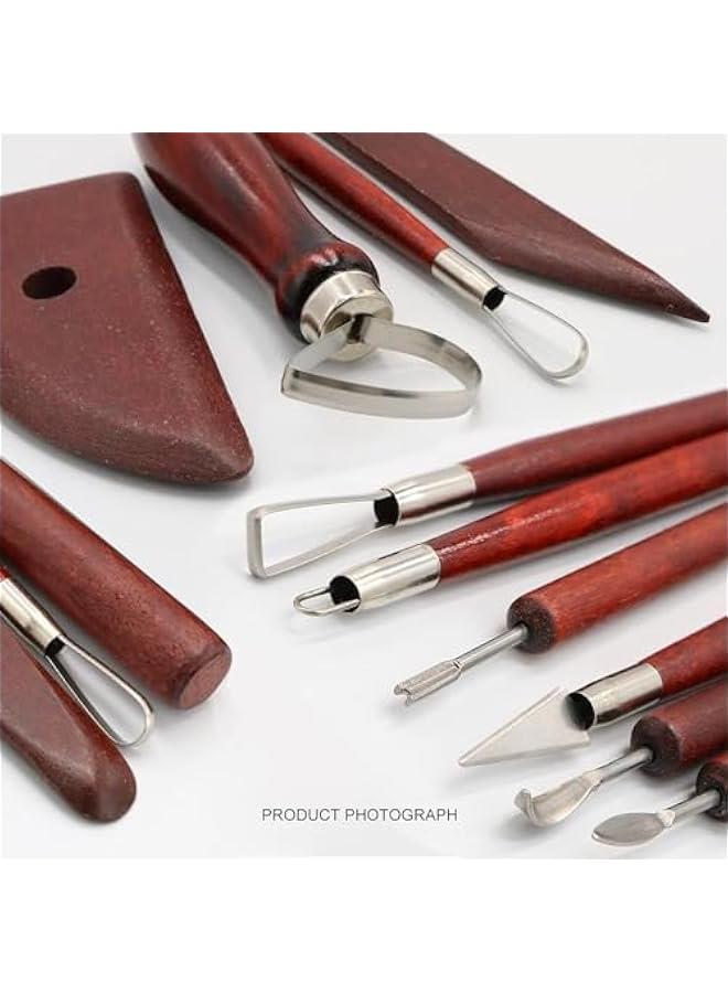 FYLX 30 Ceramic Sculpting Set for Clay Pottery Carving Engraving Modeling Embossing Shaping DIY Art  Ideal for Color Mixing Drawing Fine Details - Image 4