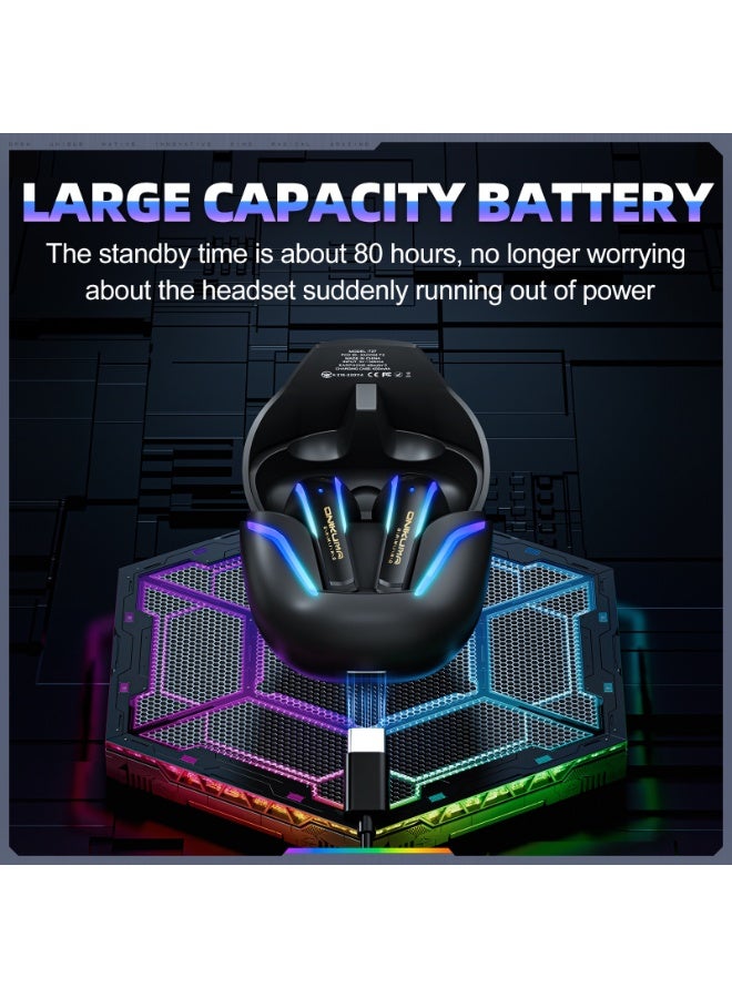 onikuma سماعات أذن للألعاب ONIKUMA T27 مقاومة للماء IPX4 بتقنية بلوتوث 2.4G ذات زمن استجابة منخفض - Image 5