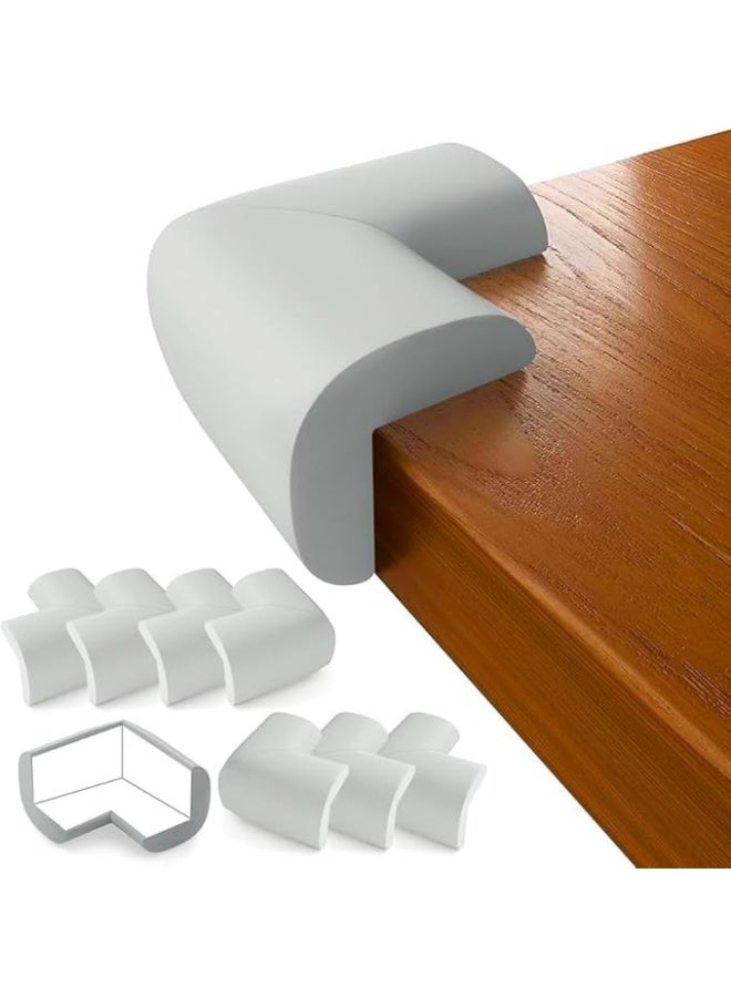 zoba (4 Pack) Baby Corner Protectors Furniture Corner Guards and Safety Edge Bumpers - Baby Protective Cushion to Cover Sharp Furniture and Table Edges with Double-Sided Tape - Image 2