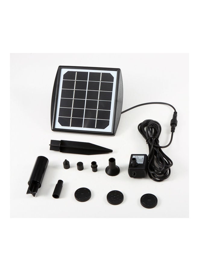 NIBEMINENT Outdoor Solar Powered Fountain Pump Black - Image 2