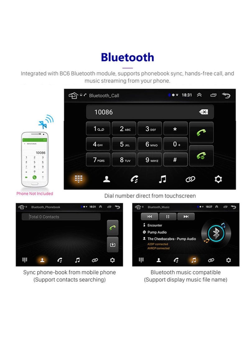 Android 10 Car Stereo for Toyota Innova 2007-2014 Radio Multimedia Player 9'' Touch Screen GPS Navigation Bluetooth FM SWC MirrorLink USB WIFI with Rear Camera,Automatic-4+64G - Image 3