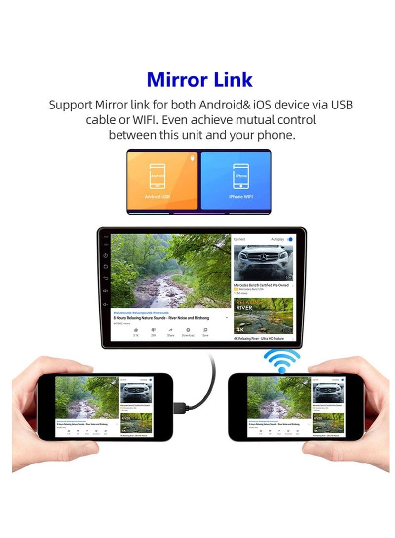 Android 10 Car Stereo for Toyota Innova 2007-2014 Radio Multimedia Player 9'' Touch Screen GPS Navigation Bluetooth FM SWC MirrorLink USB WIFI with Rear Camera,Automatic-4+64G - Image 4