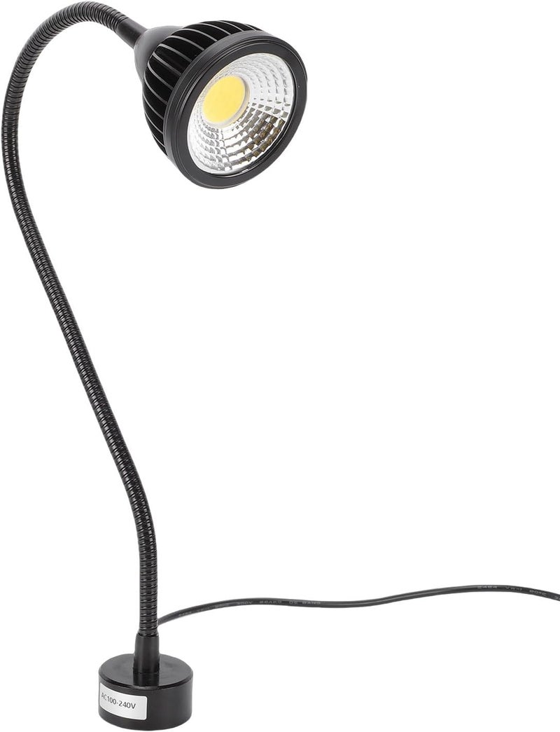 Zunate 7W LED Work Light with Flexible 360° Gooseneck, Magnet Base, 6000K Bright White Light for Workbench, Lathe, Grill, Workshop, Industrial Lighting (Aluminum alloy + alloy steel) - Image 3