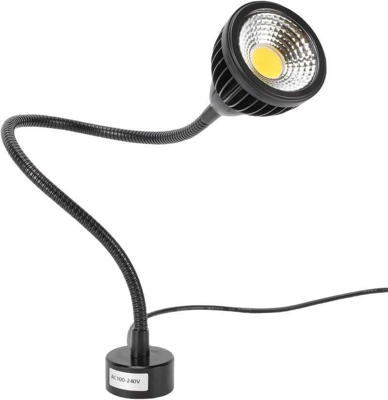 Zunate 7W LED Work Light with Flexible 360° Gooseneck, Magnet Base, 6000K Bright White Light for Workbench, Lathe, Grill, Workshop, Industrial Lighting (Aluminum alloy + alloy steel) - Image 5