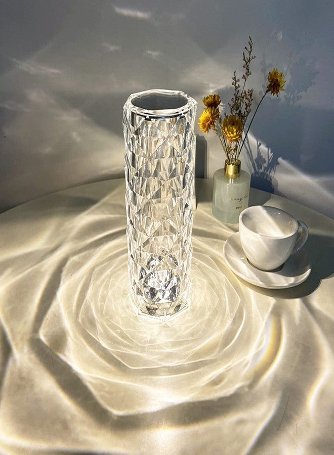 DPISZONE Crystal Rose Diamond 16 Color RGB Changing Mode LED Night Lights - USB Remote and Touch Control Desk Lamp for Bedroom, Living Room Décor Night Lamp - Image 2