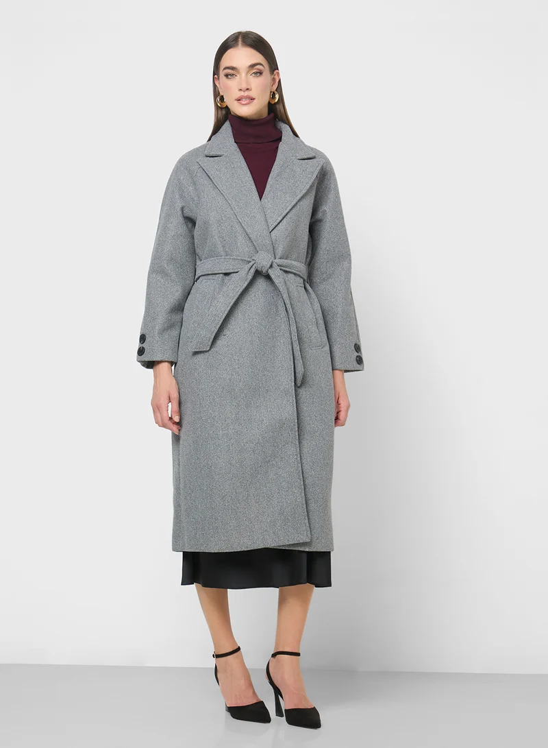 ايلا Self Tie Over Coat