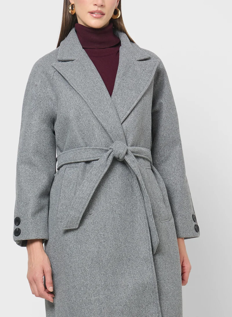 ELLA Self Tie Over Coat