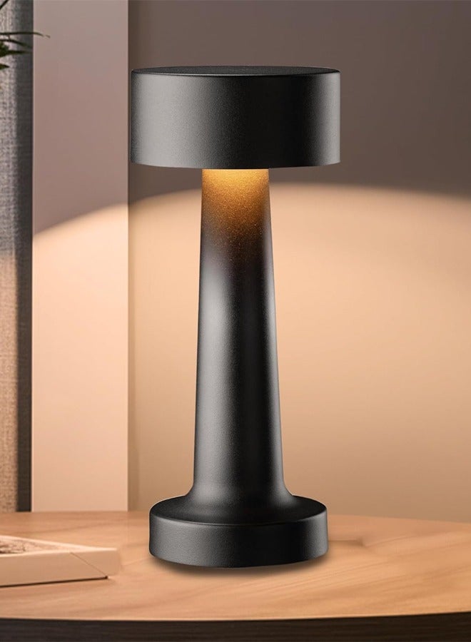 Taimi LED Touch Lamps Cordless Wireless Dimmable Night Light for Kids Nursery Portable LED Desk Lamp Rechargeable Black - Image 1