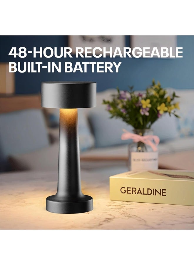 Taimi LED Touch Lamps Cordless Wireless Dimmable Night Light for Kids Nursery Portable LED Desk Lamp Rechargeable Black - Image 5
