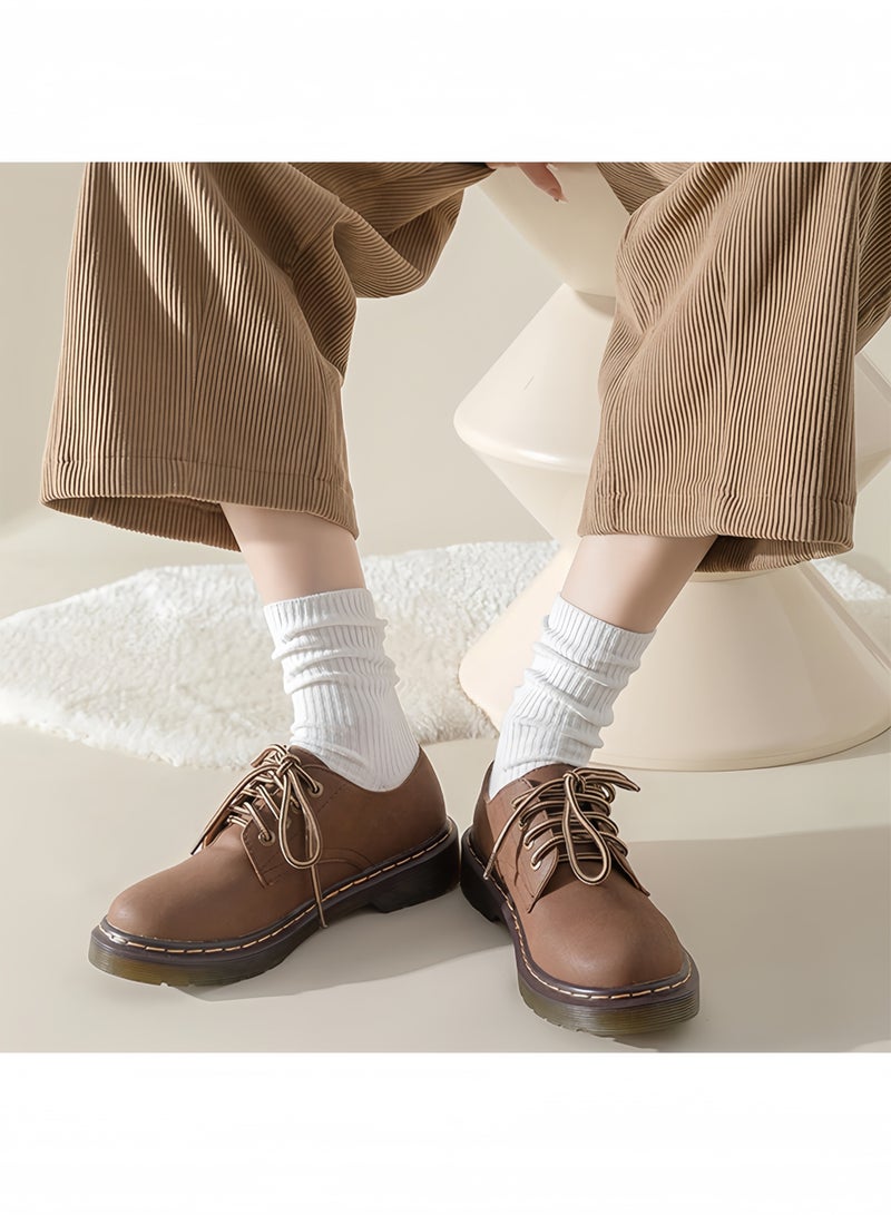 BELANO 4 Pack Women’s Crew Socks, Cotton Breathable Soft Casual Athletic, Cute Assorted Colors, Everyday Comfort - Image 5