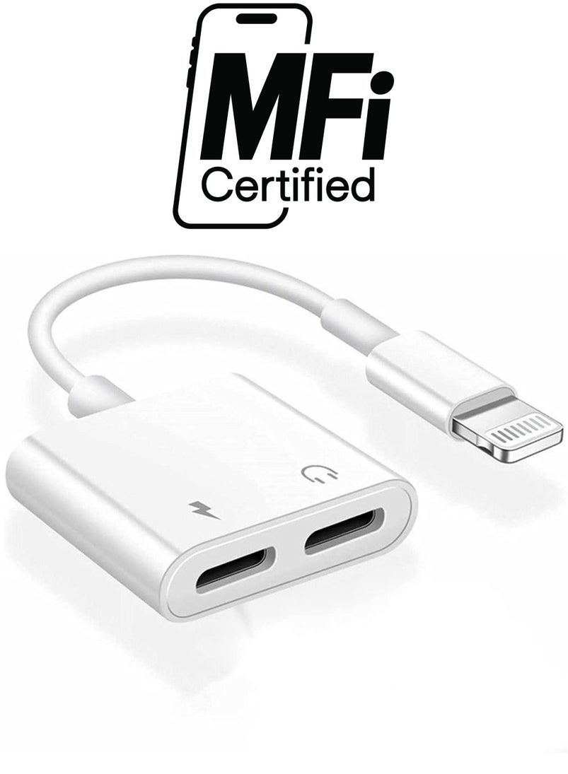 phoneplanet Phoneplanet Dual Lightning Charger Adapter For Playing Music And Listening Through 3 Headpho lightning Z5E8990FA6E6A1E1E26DDZ