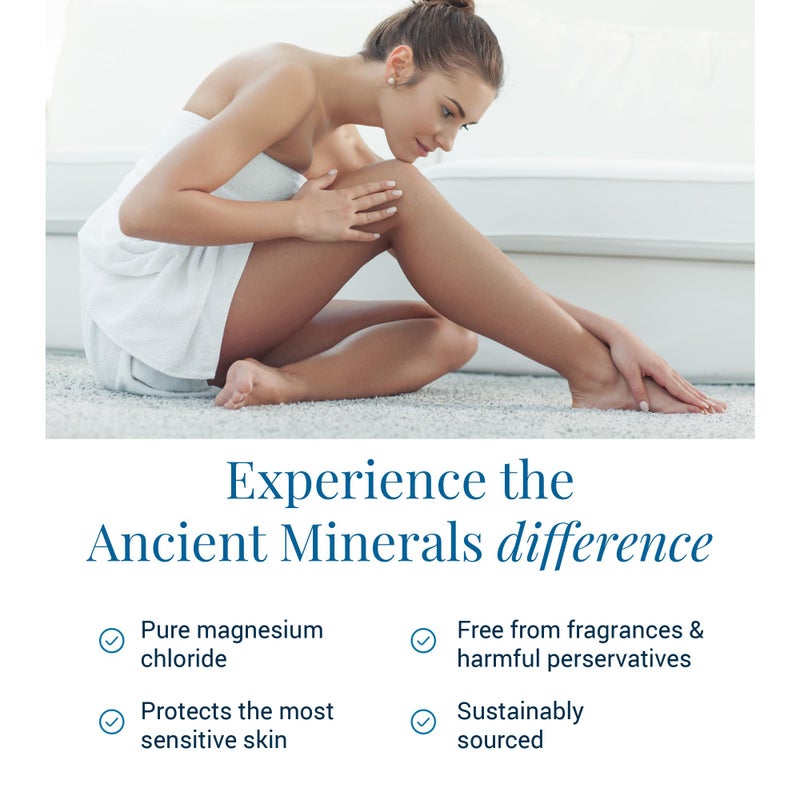 Ancient Minerals Magnesium Lotion â€“ Zechstein Magnesium Chloride Cream with Shea Butter, Organic Oils & Hyaluronic Acid for Skin Hydration, Non-Greasy Body Lotion, 5oz - Image 4
