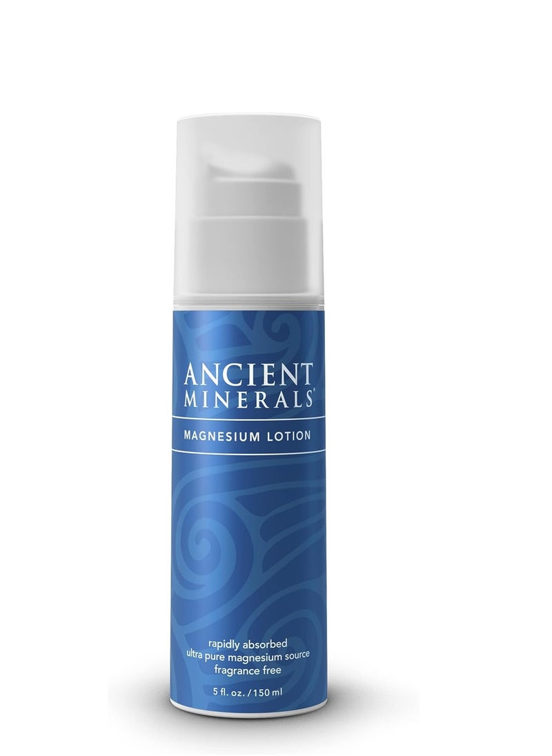 Ancient Minerals - Ancient Minerals Magnesium Lotion high concentration genuine zechstein topical magnesium chloride (5oz) - Image 1