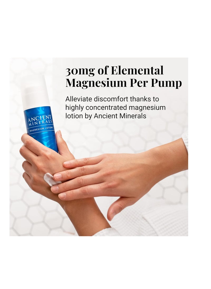 Ancient Minerals - Ancient Minerals Magnesium Lotion high concentration genuine zechstein topical magnesium chloride (5oz) - Image 1