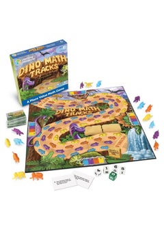 Dino Math Tracks Game Ages 6+ Addition And Subtraction Dinosaur Game Kindergarten Math Games Board Games For Kids