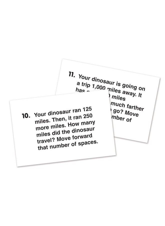 Learning Resources - Dino Math Tracks Game Ages 6+ Addition And Subtraction Dinosaur Game Kindergarten Math Games Board Games For Kids - Image 1