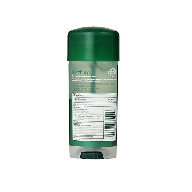 Mitchum Advanced Control Unscented Gel, Anti-Perspirant & Deodarant 3.4 oz (Pack of 5) - Image 2