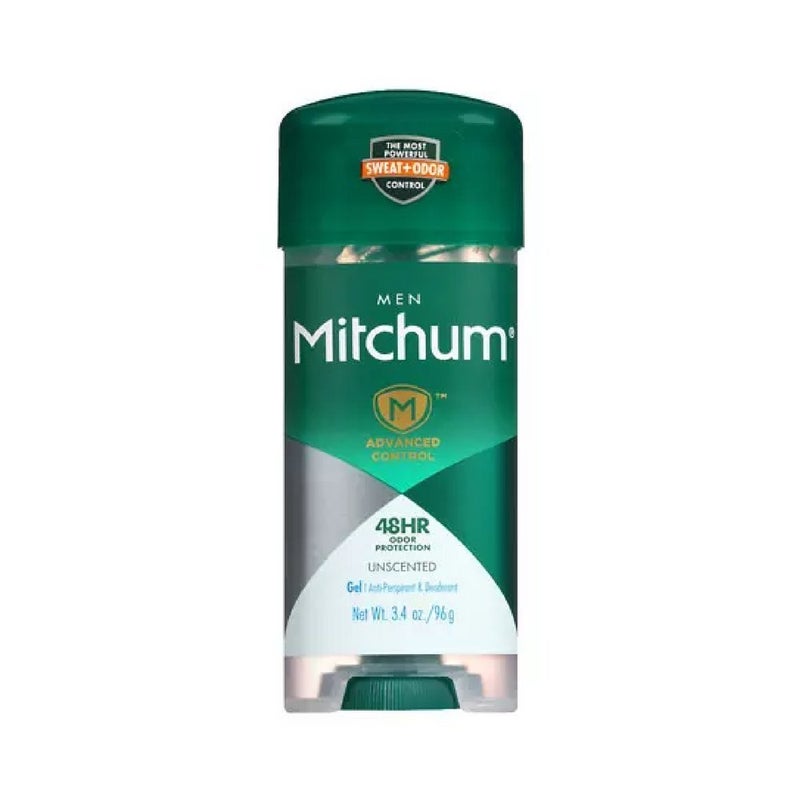 Mitchum Advanced Control Unscented Gel, Anti-Perspirant & Deodarant 3.4 oz (Pack of 5) - Image 1