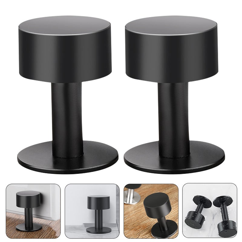 2pcs Bumper Wall Protector Heavy Duty Stainless Door Dampening Door Stops - Image 2