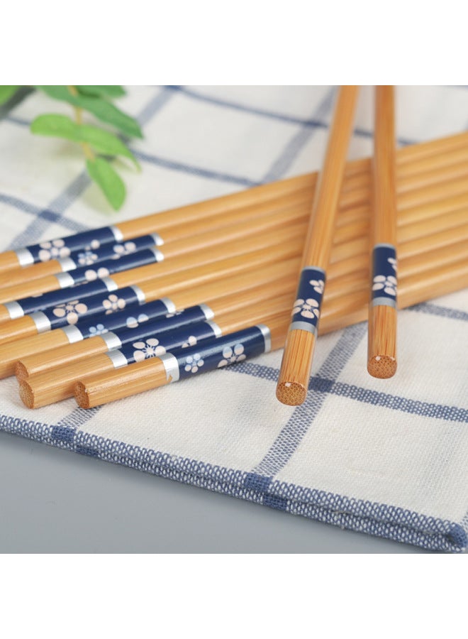 Bulk Bamboo Chopsticks Knotless Drawing Lacquer Chopsticks Short Plum Blossom Thermal Transfer Chopsticks Household Printing Chopsticks Tableware Chopsticks-Color:Light Plate Short Plum Blossom  Minimum Order Of 10 Pieces  - Image 4