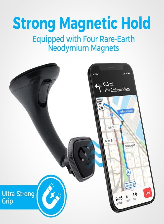 Naztech MagBuddy Elite Car Phone Holder Mount - Windshield Phone Mount Car, Cellphone Holder for iPhone & Android, Automobile Window Suction Cup for Truck, Hands-Free Magnetic Mobile Holders - Image 4