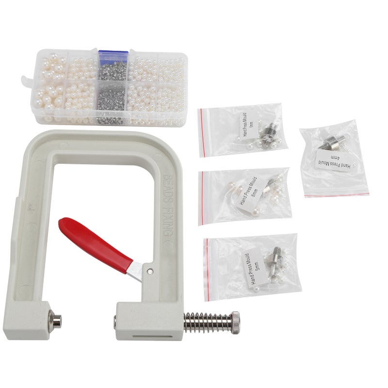Pearl Setting Hand Press Machine Kit DIY Clothe Hat Shoes Decoration Hand‑Made Accessories - Image 4