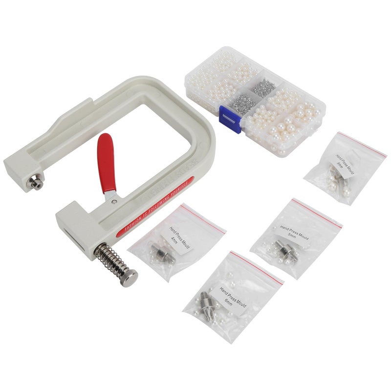 Pearl Setting Hand Press Machine Kit DIY Clothe Hat Shoes Decoration Hand‑Made Accessories - Image 1