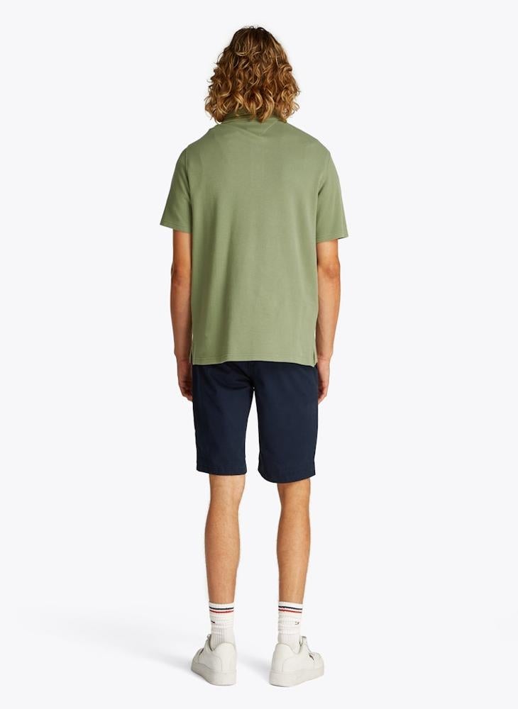 TOMMY JEANS Regular Fit Branded Neck Short Sleeve Polo  - Image 2
