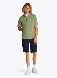 TOMMY JEANS Regular Fit Branded Neck Short Sleeve Polo  - Image 4