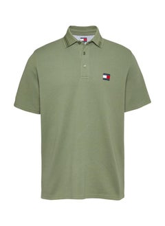 TOMMY JEANS Regular Fit Branded Neck Short Sleeve Polo  - Image 5