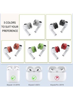 erorex Compatible With Airpods 2 Airpods 3 Earbuds Cover Airpods Silicone Ear Tips Accessories Compatible With Airpods 3Rd Generation And Airpods 2 And Airpods1 5 Pairs  - Image 2