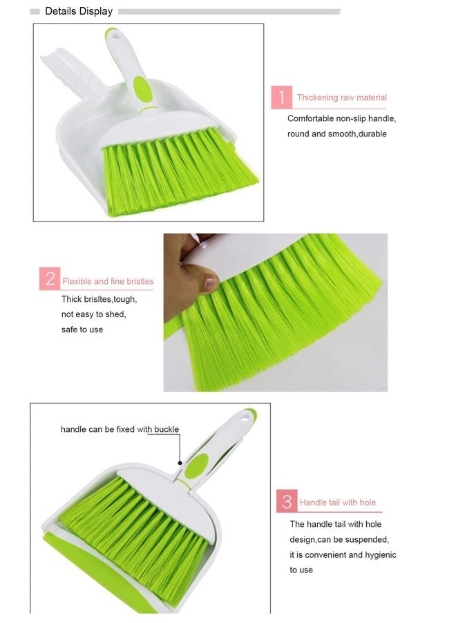 BSMstone Mini Broom and Dustpan Set-Mini Whisk Set for Desk, Housekeeping, Office, Kitchen, Pet Nest, etc.,Daily Cleaning Necessity Plastic Mini Dustpan Set (Light Blue) - Image 3